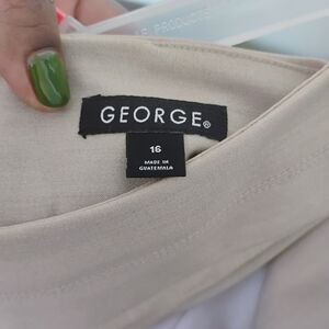 George A-Line Skirt in Cream